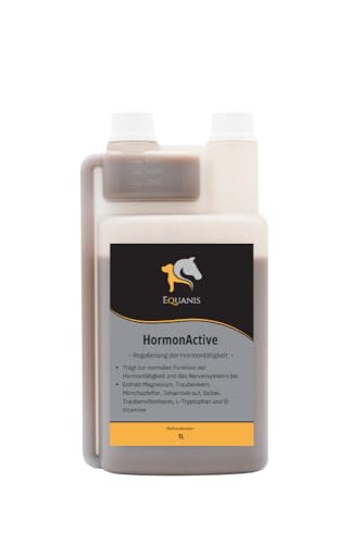 Equanis HormonActive - Natürliche Unterstützung für den Hormonhaushalt. Mit Mönchspfeffer, Magnesium, Traubenkernmehl, Johanniskraut, Tryptophan, B12, Traubensilberkerzenextrakt und Salbei von Equanis