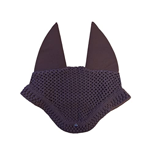 Equetech Horse Soundless Ear Net Hood Bonnet, Pferde Zubehör - 3 Farben - 3 Größen inkl. großem Pferd (Cob/Horse (M), Braun) von Equetech