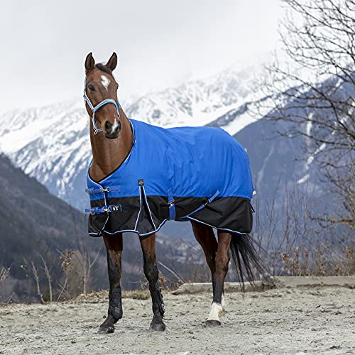 Winterdecke 300g Füllung TYREX 1200D AISANCE EquiTheme blau/schwarz 150cm von Equitheme