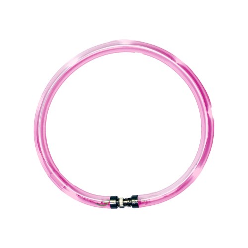 LumiVision Akku Leuchthalsband Wiederaufladbares, wasserdichtes LED Leuchthalsband für Hunde, 42.5 cm, Rosa von Equi-Vision