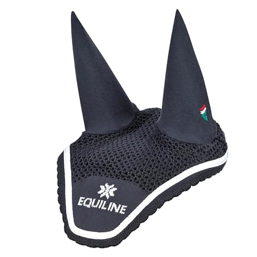 Equiline Fliegenhaube, Fliegenkopfschutz, Ohrenkappe EQ_Dancer Farbe Blue von Equiline