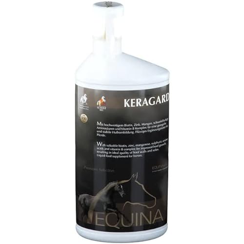 Equina Keragard 1 Liter | Biotin zur Huhornbildung bei Pferden | Fell & Haut von Equina