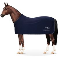 Equinate Abschwitzdecke Orlando aus Fleece mit Widerristpolster navy 1,25 m von Equinate