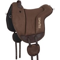 Equinate Reitpad Hamilton aus synthetischem Wildleder braun L von Equinate