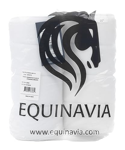 Equinavia Beinbandagen ohne Schleife, Weiß, 35,6 cm, 1 Paar von Equinavia