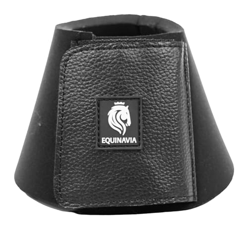 Equinavia Toki Hufglocken für Pferde | Neopren Hufglocken - Schwarz - L von Equinavia