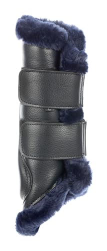 Equinavia Vali Ultra Fleece Bürstenstiefel | Kunstleder außen | Luxuriöses Ultra-Fleece-Futter Schienenstiefel - Marineblau/Marineblau - L von Equinavia