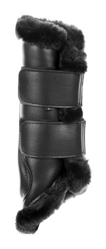 Equinavia Vali Ultra Fleece Bürstenstiefel | Kunstleder außen | Luxuriöses Ultra-Fleece-Futter Schienenstiefel – Schwarz/Schwarz – L von Equinavia