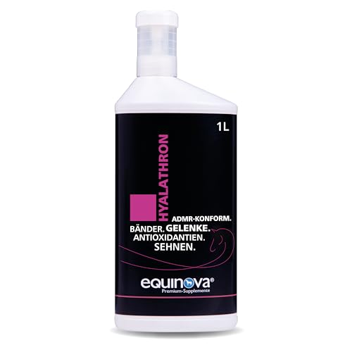 Equinova® HYALATHRON Liquid | Ergänzungsfuttermittel für Pferde | ADMR-konform | Unterstützung des Bewegungsapparates | mit Hyaluronsäure | 1 l von Equinova