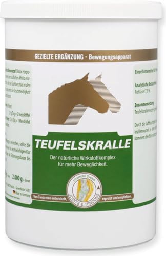 EquiPower Teufelskralle 80% - für kräftige Gelenke und Knorpel, 800 g Pulver in Dose von VETRIPHARM