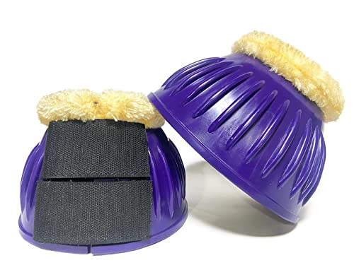 Equipride Gummistiefel mit Kunstpelzfutter, Größe XXL - XS (Größe L, Violett) von Equipride