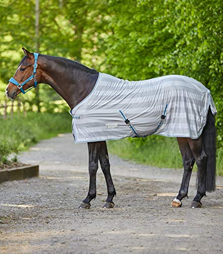 Equipride WalDHAUSEN Fliegendecke für Pferde, Pony, Shetta, silbergrau von Equipride