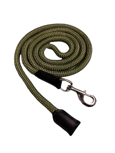 Equipride Luxus-Pferdestrick für Halfter mit Leder 18 mm dick (Grün) von Equipride