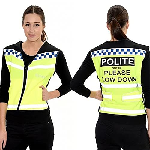 Equisafety Polite Weste – Please Slow Down Xx-Large – gelb, XXL von Equisafety