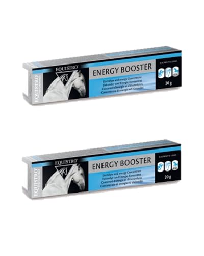 Vetoquinol Equistro Energy Booster | Doppelpack | 2 x 20 g | Ergänzungsfuttermittel für Pferde | Mit schnell verfügbarer Energie | Kann zur verbesserten Regeneration beitragen von Equistro