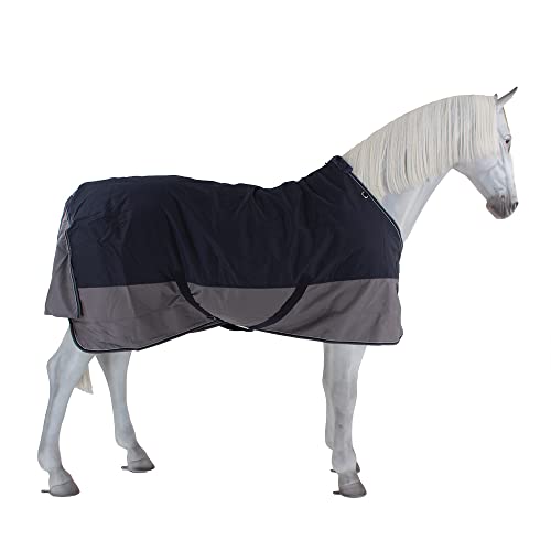 Winterdecke 50g Füllung 600D TYREX EquiTheme Marineblau/grau 135cm von Equitheme