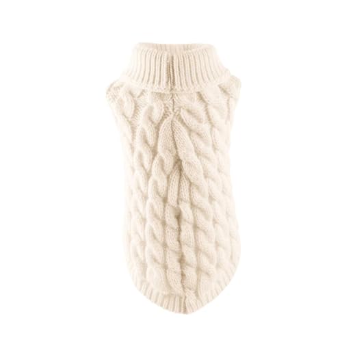 EraAja Pullover für Kleine Hunde, Strickwaren, Rollkragenpullover und Warme Hundepullover, Haustiere, Katzen, Chihuahua, Herbst-Winter-Pullover (White, S) EraAja Pullover für Kleine Hunde, Strickwaren, Rollkragenpullover und Warme Hundepullover, Haustiere, Katzen, Chihuahua, Herbst-Winter-Pullover (White, S) von EraAja