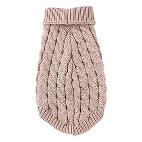 EraAja Stock Show Haustierbeine Gelenkwärmer Winterwarme Knieschützer für Haustiergelenke Atmungsaktive, weiche, Bequeme Strickwaren Hundedaunenmantel (Beige, XL) von EraAja