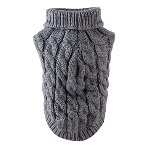 EraAja Stock Show Haustierbeine Gelenkwärmer Winterwarme Knieschützer für Haustiergelenke Atmungsaktive, weiche, Bequeme Strickwaren Hundedaunenmantel (Grey, XL) von EraAja