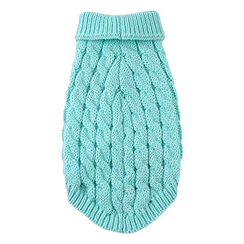 EraAja Stock Show Haustierbeine Gelenkwärmer Winterwarme Knieschützer für Haustiergelenke Atmungsaktive, weiche, Bequeme Strickwaren Hundedaunenmantel (Light Blue, XL) von EraAja