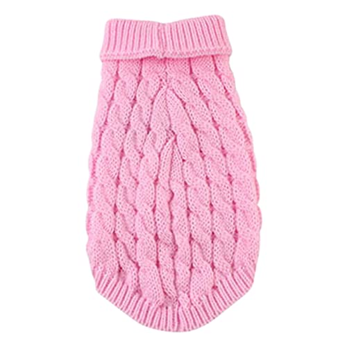 EraAja Stock Show Haustierbeine Gelenkwärmer Winterwarme Knieschützer für Haustiergelenke Atmungsaktive, weiche, Bequeme Strickwaren Hundedaunenmantel (Pink, XL) von EraAja