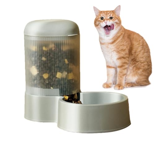 Erconsso Automatische Feeder für Katze, automatische Feeder -Katzen -Trockenfutter - Auto Food Feeder Feeding Katzenspender - Waschbare Hundschale abnehmbar Haustier Wasserer für Mahlzeiten und von Erconsso