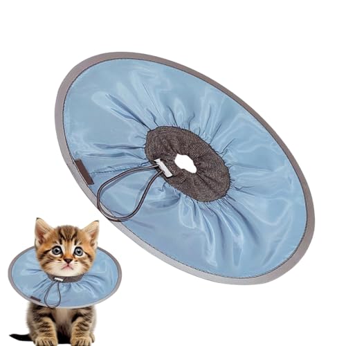 Erconsso Genesungshalsband für Katzen,Comfy Kitten Cone - Katzenhalsband zur Verhinderung des Leckens von Wunden - Verstellbares Katzenhalsband zur Verhinderung des Leckens von Wunden, leichtes von Erconsso