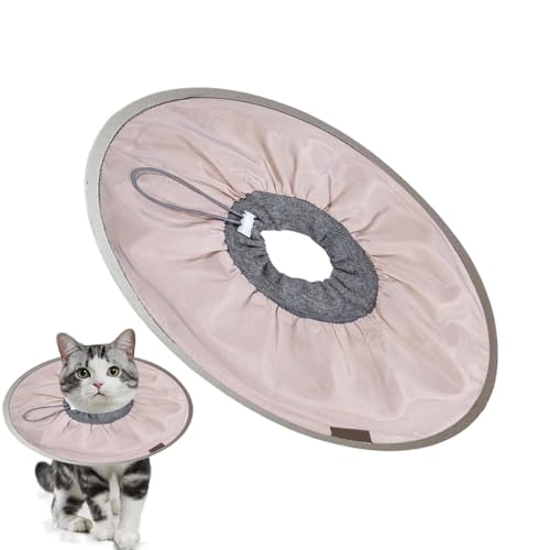 Erconsso Genesungshalsband für Katzen,Comfy Kitten Cone - Schutzkatzennhaltekegel - Verstellbares Katzenhalsband, Leichter Kegel, damit Hunde Nicht mehr lecken und kratzen von Erconsso