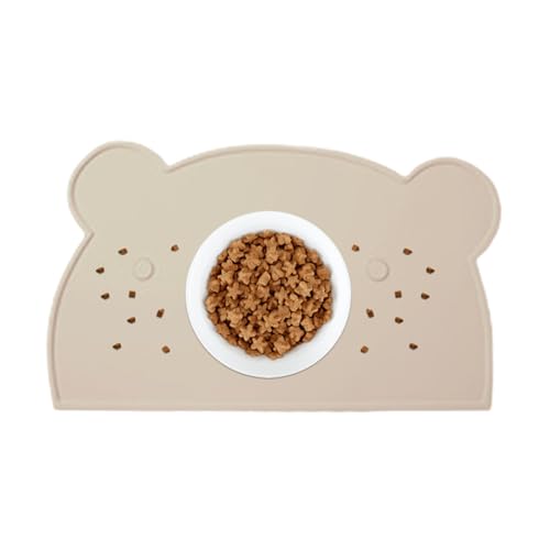 Erconsso Hundefuttermatte - Silikonmatte für Hundefutter und Wassernäpfe - Bärenförmige rutschfeste Unterlage für Küche Reise Balkon Wohnzimmer Welpentraining Auto Käfig Futterstation Erconsso Hundefuttermatte - Silikonmatte für Hundefutter und Wassernäpfe - Bärenförmige rutschfeste Unterlage für Küche Reise Balkon Wohnzimmer Welpentraining Auto Käfig Futterstation von Erconsso