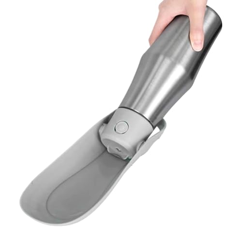 Erconsso Hundewasserflasche Für Spaziergänge | Welpen Reiseflasche mit Napf - 750ml Edelstahl Auslaufsicher Behälter Für Hund Katze Wanderung Camping Outdoor Erconsso Hundewasserflasche Für Spaziergänge | Welpen Reiseflasche mit Napf - 750ml Edelstahl Auslaufsicher Behälter Für Hund Katze Wanderung Camping Outdoor von Erconsso