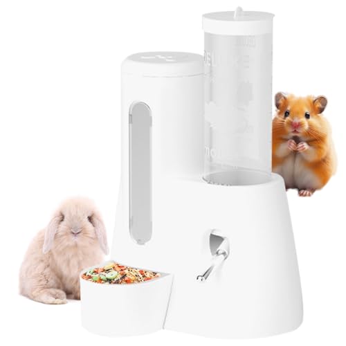 Erconsso Kaninchen Wasserflasche | Kleintier Wasserflasche Kein Tropfen mit Futternapf - Auslaufsicher Kleintier Trinken Fütterung Zubehör für Igel Mäuse Hase Erconsso Kaninchen Wasserflasche | Kleintier Wasserflasche Kein Tropfen mit Futternapf - Auslaufsicher Kleintier Trinken Fütterung Zubehör für Igel Mäuse Hase von Erconsso