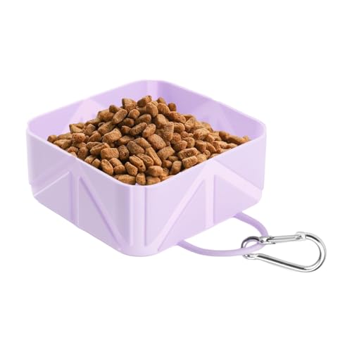 Erconsso Reise Hundenapf - Faltbarer Futterbehälter - 500ml Hundenapf Trinkflasche für Welpe Katze Reisen Wandern Boot Outdoor Aktivitäten Erconsso Reise Hundenapf - Faltbarer Futterbehälter - 500ml Hundenapf Trinkflasche für Welpe Katze Reisen Wandern Boot Outdoor Aktivitäten von Erconsso
