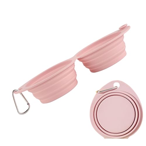 Erconsso Tragbarer Hundenapf | Hunde Doppelschüssel | Klappbarer Napf Für Unterwegs Spaziergang Park Camping Wandern Erconsso Tragbarer Hundenapf | Hunde Doppelschüssel | Klappbarer Napf Für Unterwegs Spaziergang Park Camping Wandern von Erconsso