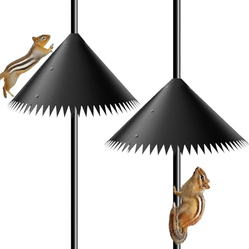 Erconsso Vogelhaus Guard Eichhörnchen, Eichhörnchen -Schalldämpfer für Shepherd Hook Pole,Rotatable Eichhörnchenschild außerhalb kleines Animalzubehör für Waschbecken, von Erconsso