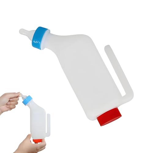 Erconsso Ziegenflasche, Lammbabyflasche | Vieh -Lammmilchflasche mit Messungen,Ergonomisches Design Tiermilchnippel Kinderziege Ziegengetränk Feeder für Kälberbetriebe Nutzung Erconsso Ziegenflasche, Lammbabyflasche | Vieh -Lammmilchflasche mit Messungen,Ergonomisches Design Tiermilchnippel Kinderziege Ziegengetränk Feeder für Kälberbetriebe Nutzung von Erconsso
