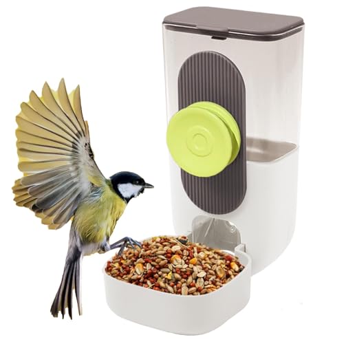 Vogelfutterstation und Wasserspender, automatische automatische Fütterung & Hydration Vogelkäfig Futterspender für Papageien, Nymphensittiche, Finken von Erconsso