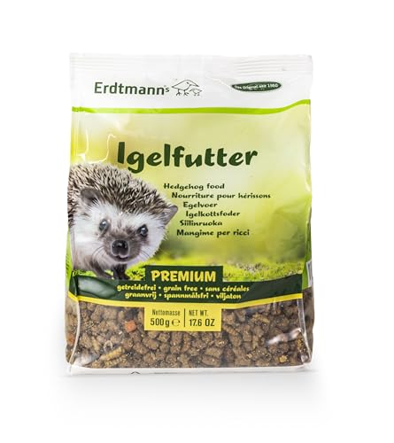 Erdtmanns Igelfutter Premium 4 x 500g | Getreidefrei | Geeignet für alle Jahreszeiten von Erdtmanns