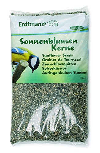 ERDTMANNS - Sonnenblumenkerne ungeschält für freilebende Vögel, 2,5 kg von Erdtmanns