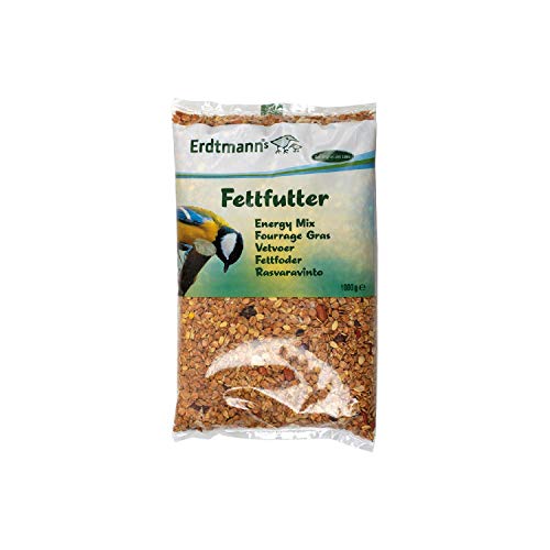 Erdtmann's Vogelfutter, Fettfutter, 1,0 kg Hauptfutter für Winter oder Beifutter zum Mischen von Erdtmann's