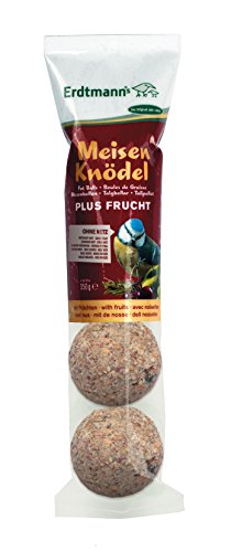 Erdtmanns 4 Meisenknödel Plus Frucht ohne Netz, 3er Pack (3 x 350 g) von Erdtmanns