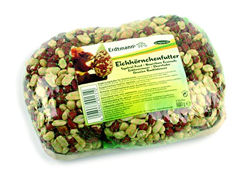Erdtmanns 19,1 x 11,4 x 2,5 cm Eichhörnchenfutter im Netz, 2 x 0,3 kg von Erdtmann's