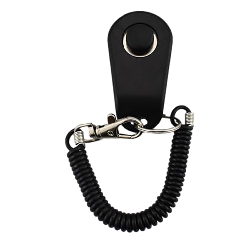 Clicker Chien Dressur, Haustier Korrektor mit Handschlaufe, Chien Zubehör, Haustier Training Clicker für Hundetrainings-Werkzeug, Clicker Tools für Gehorsamshilfe und Verhaltenstraining (A) von Erice