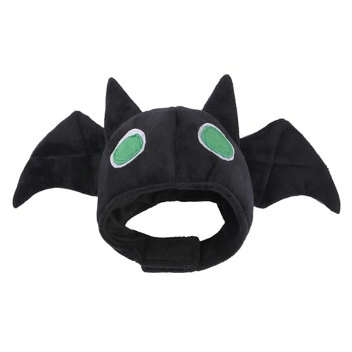 Hexenhut Katze Harz, Halloween Fledermaus Form Kopfbedeckung Hut für Katzen, Kostüme für Katzen, Verstellbare Halloween Mütze, Weich & Warm Haustier Zubehör für Karneval Partys, Rollenspiele, von Erice