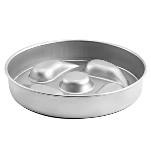 Hund Slow Feeder Bowl Große Rasse, Langlebige Doppelseitige Schüssel zum Füttern & Hydratation, Slow Feeder Bowl, Hundefreundliches Slow Feed Design, Metall Wassernapf mit Rutschfester Unterseite für von Erice