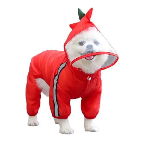 Hunde-Regenmantel, Mehrzweck-Regenmantel mit Kapuze, Regenjacke für Hunde, modische Haustierkleidung zum Spazierengehen, Laufen, tragbare Hundekleidung für alle Jahreszeiten (S) von Erice