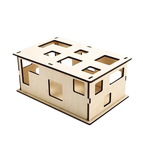 Katzen-Puzzle-Spielzeug, Katzen-Labyrinth-Spielzeug, das Katzen-Labyrinth-Spielzeug aus verschleißfestem Holz mit porösem Design, Katzenanreicherungsspielzeug für Indoor-Katzen von Erice