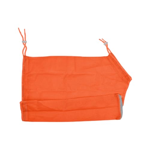 Katzenbadetasche, verstellbare Duschnetztasche Anti-Biss-Käfig, atmungsaktive Fessel-Duschtasche, Haustierpflege-Zubehör zum Baden, Körperpflege (Orange) von Erice