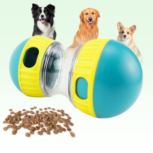 Erzekrim Hundespielzeug Intelligenz, Rolling Feeder Hundespielzeug, Slow Feeder für Hunde zur Verbesserung der Verdauung, für Hunde zur Futterausgabe (Grün) von Erzekrim