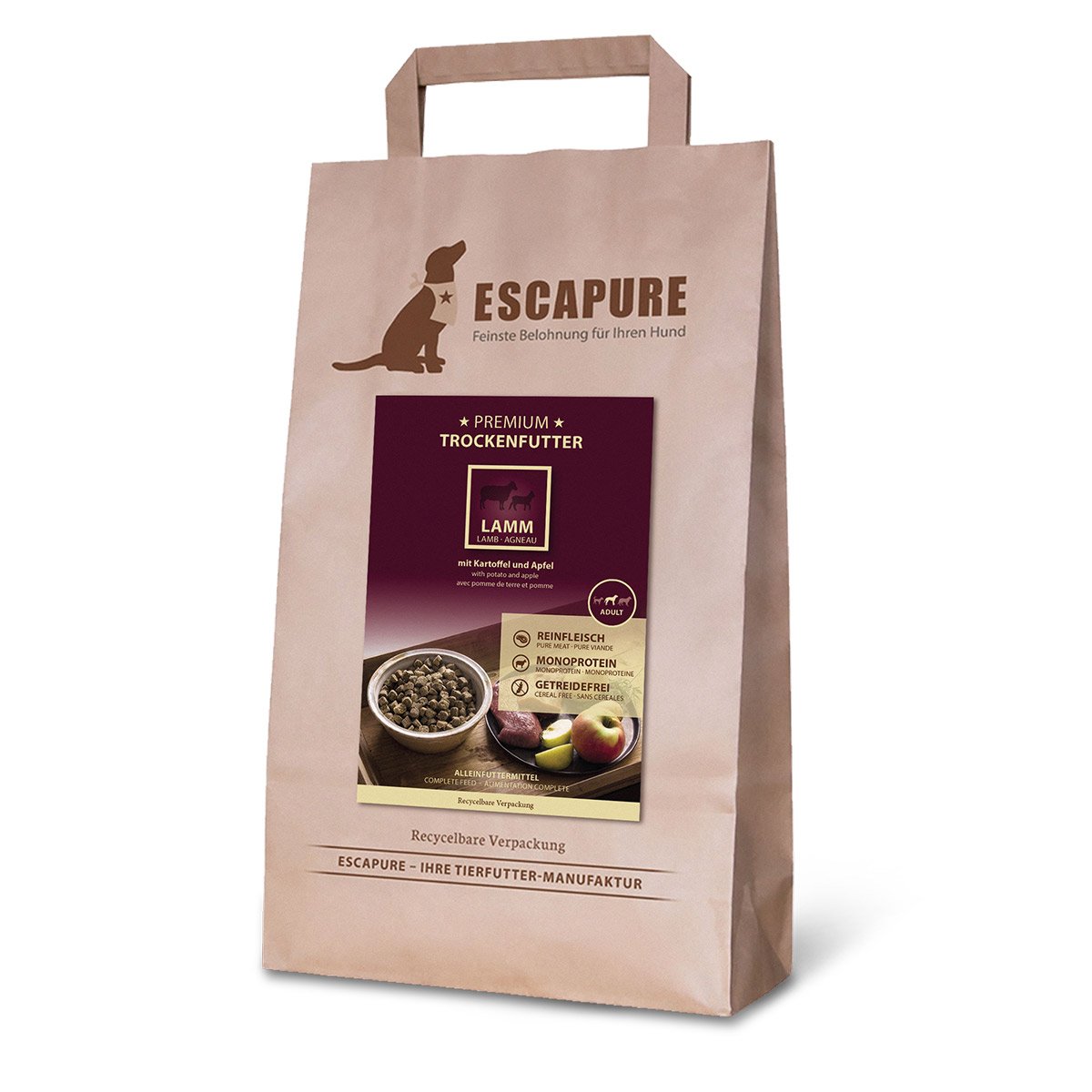 ESCAPURE Lamm Premium Trockenfutter 1,5kg von Escapure