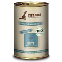 ESCAPURE Nassfutter Hund Bio Adult Ente 6x400 g von Escapure